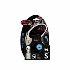 Flexi New Comfort Tape Dog Leash – Small (5 m) – Black