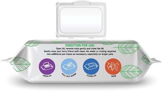 Nutrapet Furbath Natural Pet Wipes 80 Count- Unscented