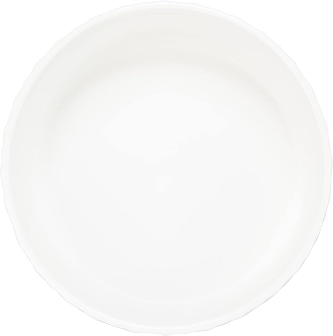 Trixie Wavy Pattern Ceramic Dog Bowl - WHITE/20CM