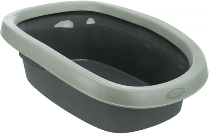 Trixie Be Eco Carlo Litter Tray with Rim for Cats - ANTHRACITE/31X14X43CM