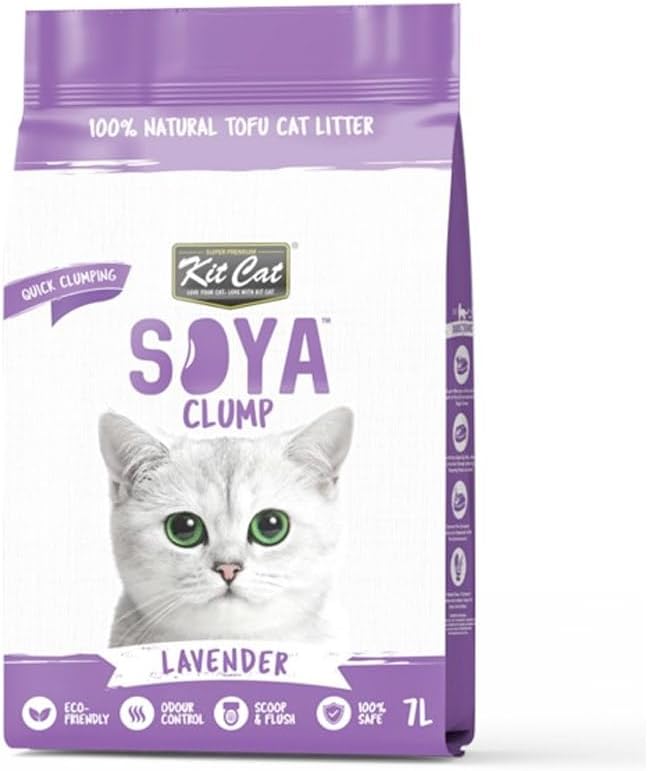 Kit Cat Soya Clump Soybean Litter - Lavender 7L