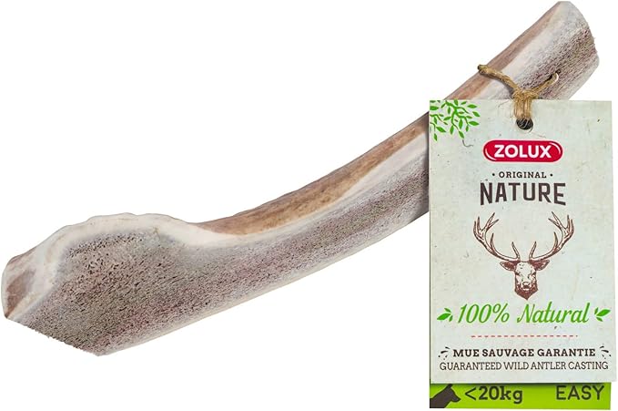 Zolux Natural Deer Antler Easy For Dogs Under 20Kg