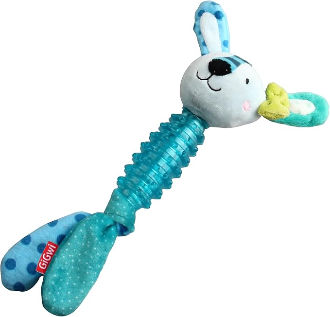 GiGwi Suppa Puppa Rabbit with Squeaker inside – Plush/TPR XS