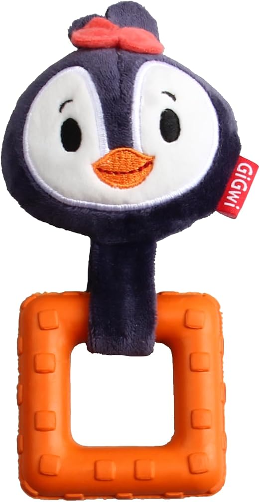 GiGwi Suppa Puppa Penguin with Squeaker inside – Plush/TPR (XS)