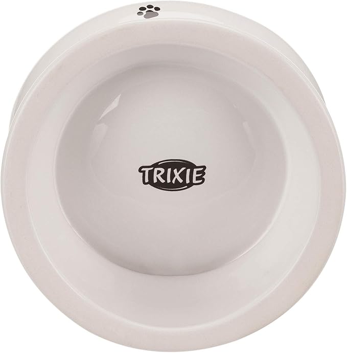 Trixie Raised Ergonomic Ceramic Cat Bowl - WHITE/250ML