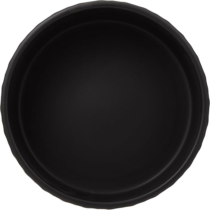Trixie Wavy Pattern Ceramic Dog Bowl - BLACK/20CM