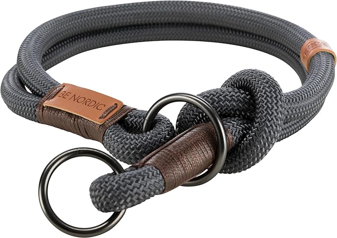 Trixie BE NORDIC Grey Choke Collar for Dogs L-XL