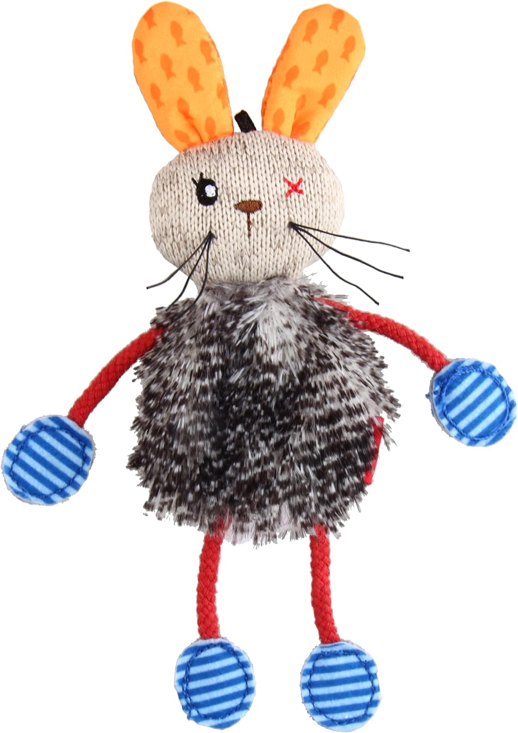 GiGwi Rabbit Refillable Silvervine with 3 Silvervine Teabags in Ziplock Bag Cat Toy