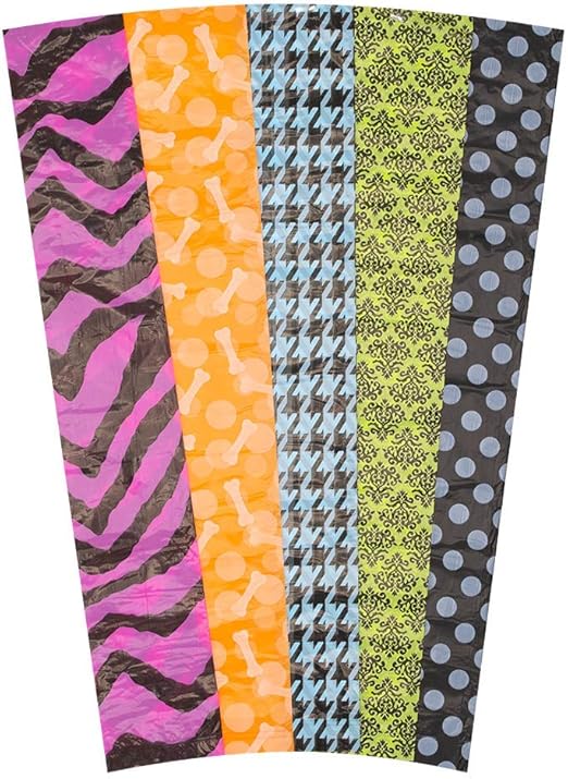 Bags on Board Refill Patterned Roll, Multi-Colour (10x15)
