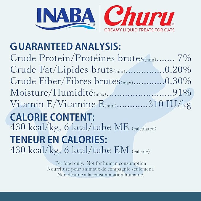 INABA Churu Chicken with Scallop Recipe Pet Food (4 Pieces)