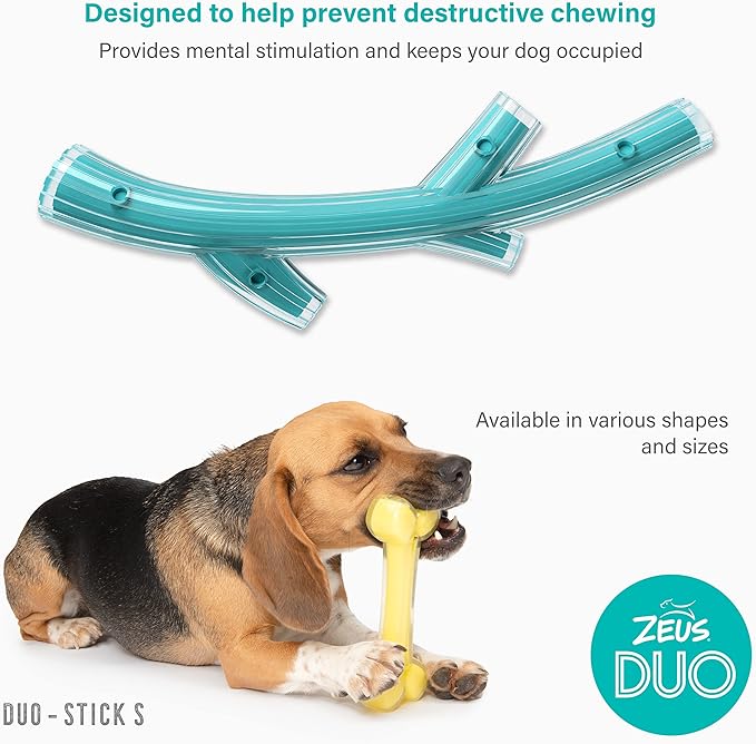 Zeus Duo Stick 23cm Turq. Chicken Scent