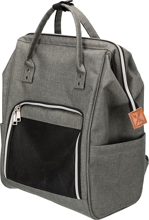Trixie ava backpack for small dogs & cats grey
