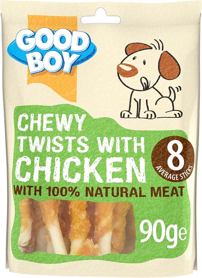 Good Boy Good Boy, Chewy Chicken Twists with Chicken, 90 grams