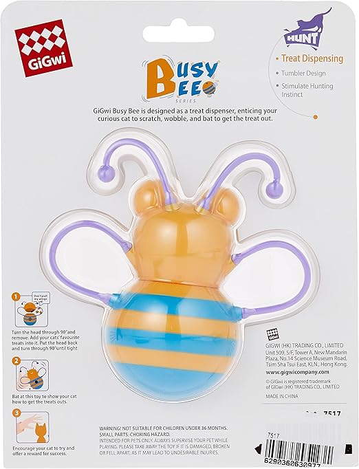 Gigwi Busy Bee Treat Dispenser Cat Toy