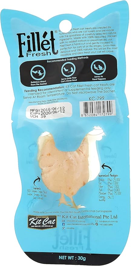 Kit Cat FilletFresh Chicken & Smoked Fish Cat Treats - 30G