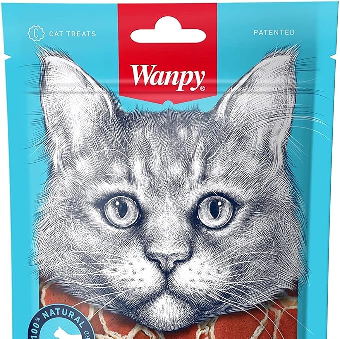 Wanpy Oven-Roasted Chicken Jerky and Codfish Sushi - Cat Treats 80g