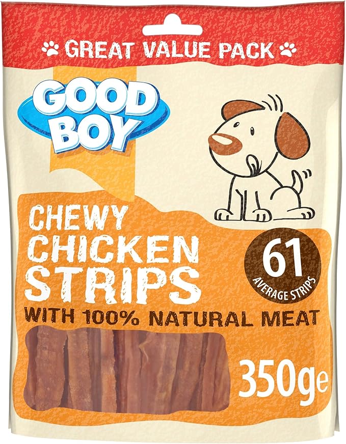 Armitage Chewy Chicken Strips Dog Treat, 350g Value Pack