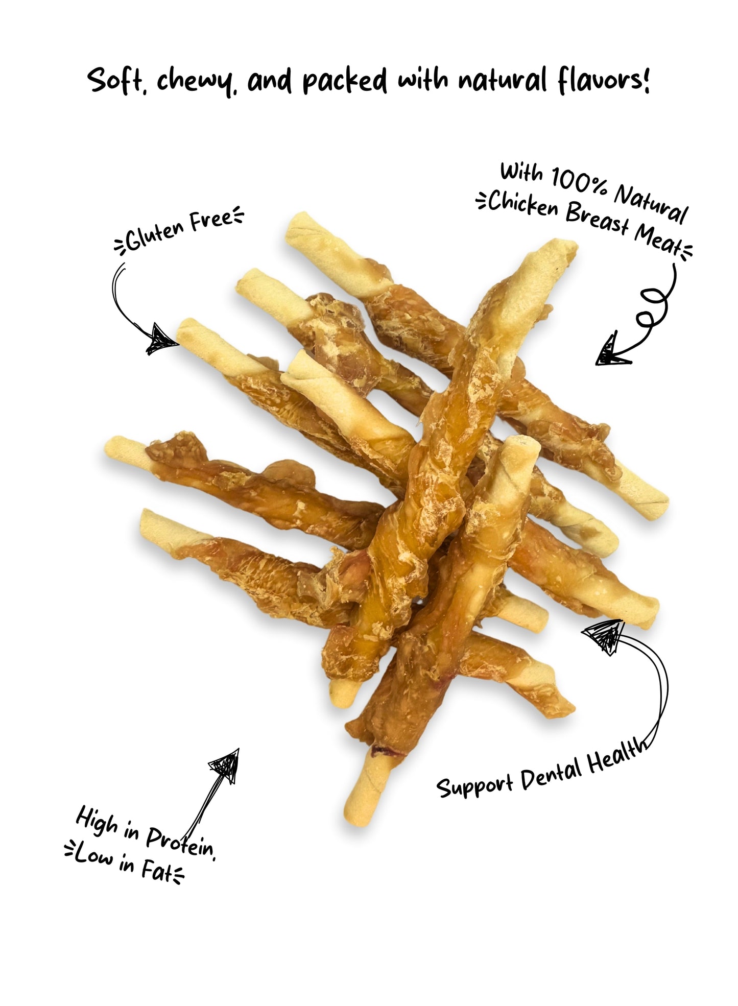 CHICKEN WRAP RAWHIDE 250 GRAMS