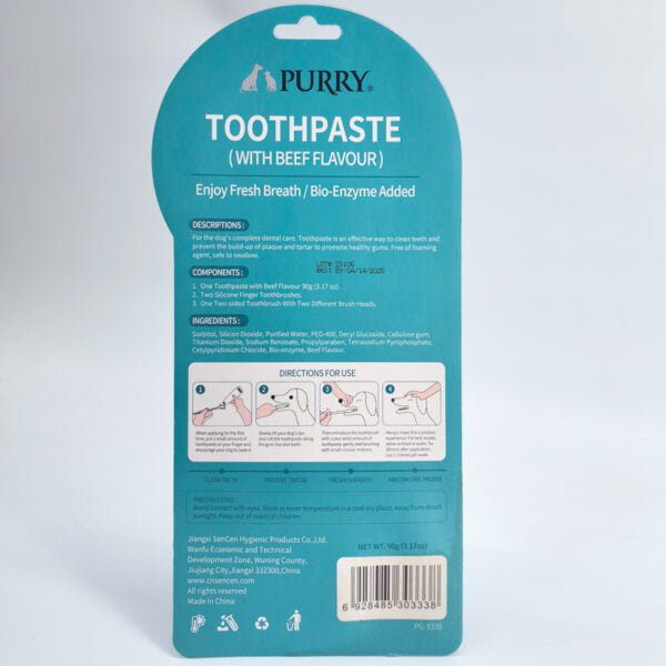 Purry Dental kit for dogs-Beef flavour
