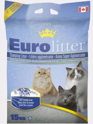 Eurolitter Premium Cat Litter – Lavender 15KG