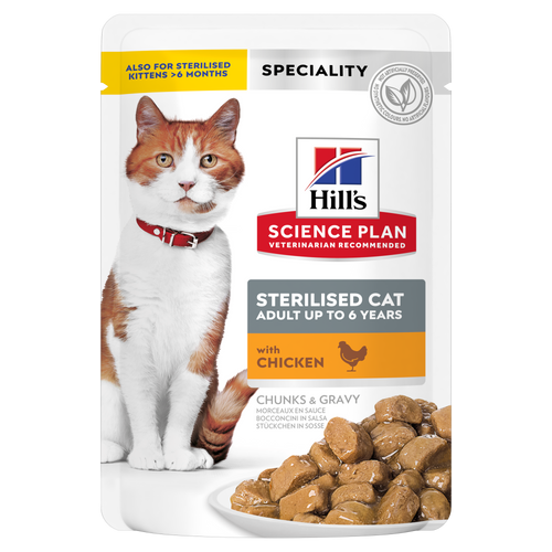 Hill's Science Plan Sterilised Cat Wet Food – Chunks & Gravy