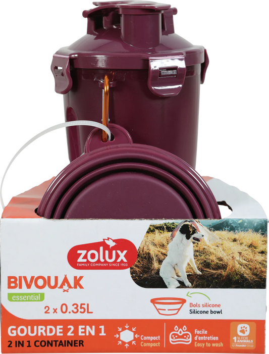 BVK 2-in-1 Pet Water Bottle – Red