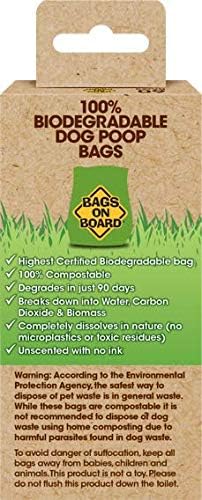 Bags on Board Biodegradable Dog Poop Bags, 60pc