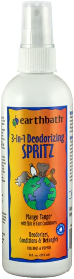 Earthbath Natural Deodorizing Spritz Mango Tango With Mango Scent Pump Spray, 8Oz