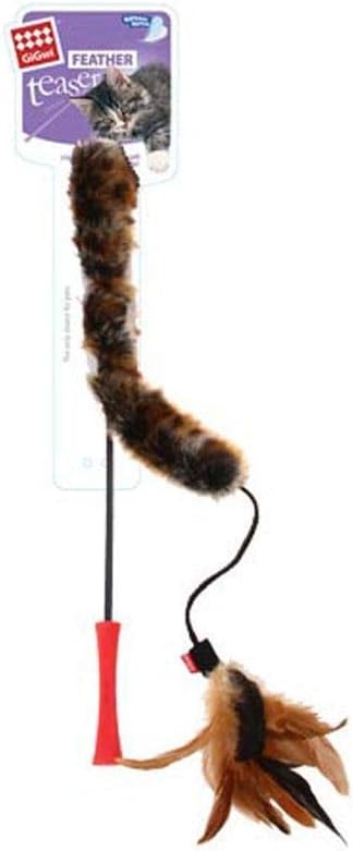 GiGwi Catwand Feather Teaser, Brown, 7014