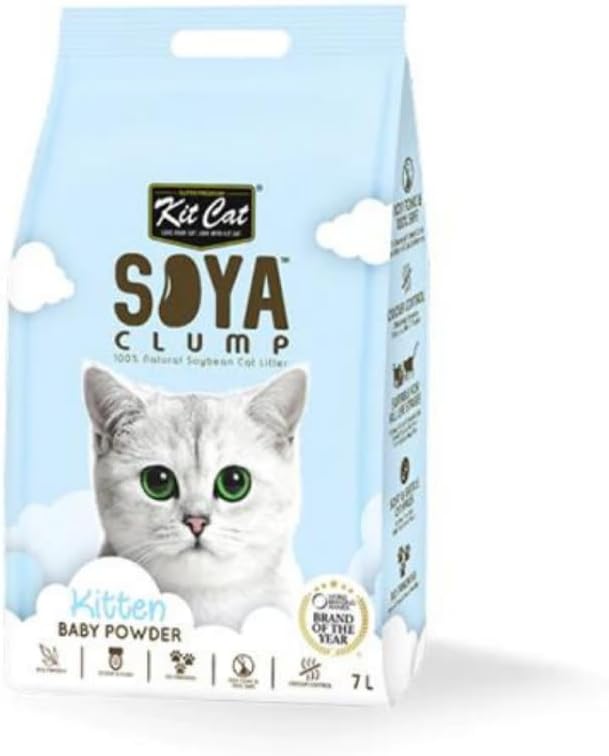 Kit Cat Soybean Litter Soya Clump Kitten Baby Powder 7L