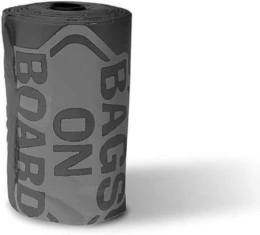 BOB - Bags on Board Waste Pick-Up Refill Bags Neutral Roll Black 140bags 10x14