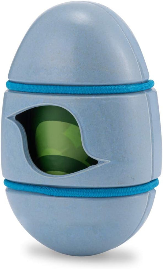 Beco Earth-Friendly Pocket Dog Poop Bag Dispenser for Leash, Harness & More with Versatile Bungee System, Easy Smooth Dispensing and Includes 1 Roll of 15 Count Unscented, Leak-Proof, Poop Bags