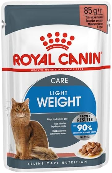 Royal Canin Fcn Feline Care Nutrition Light Weight 12X 85gm Cat Wet Food Pouches