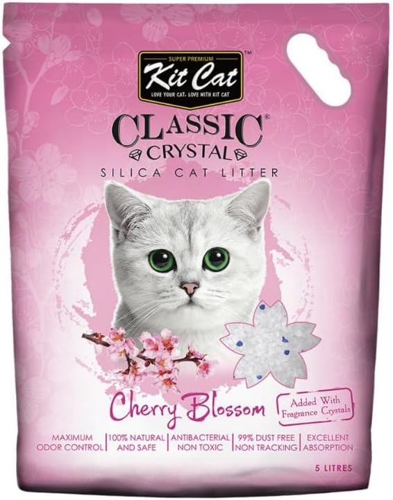 Kit Cat Classic Crystal Cat Litter – Cherry Blossom (5 Litres)