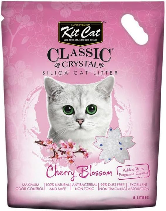 Kit Cat Classic Crystal Cat Litter – Cherry Blossom (5 Litres)
