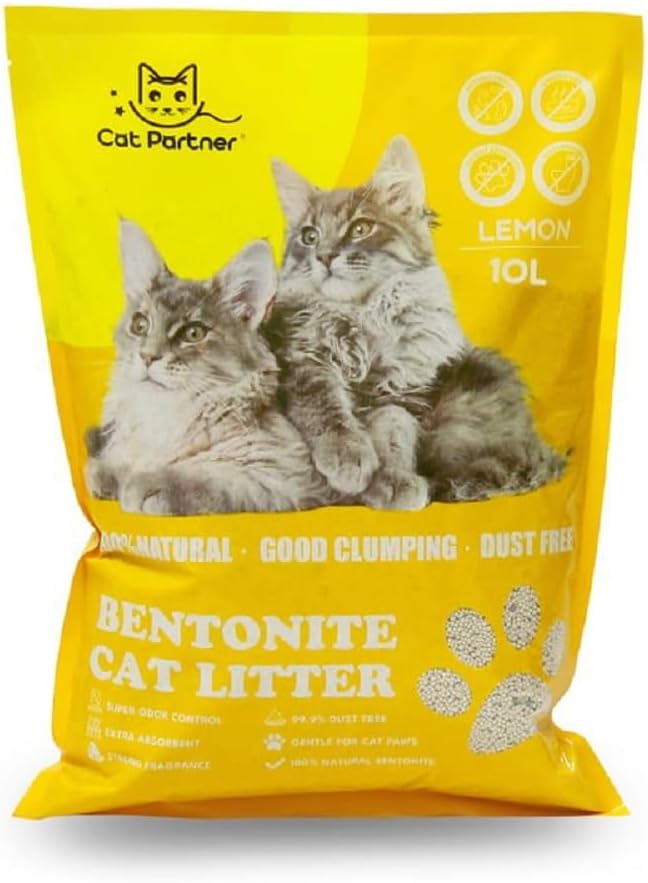 Cat Partner Bentonite Dust Free 25L Lemon