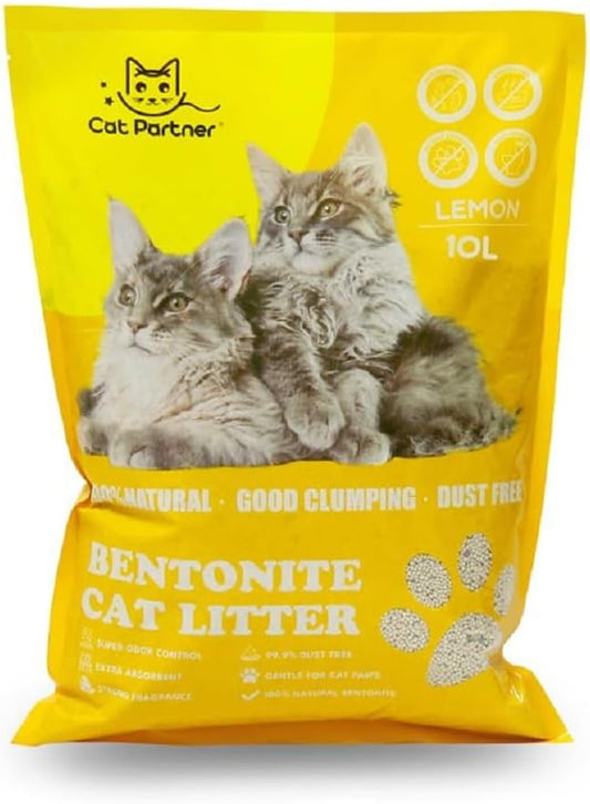 Cat Partner Bentonite Dust Free 25L Lemon