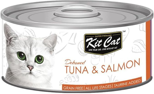 Kit Cat Grain Free Tuna & Salmon Topper Wet Cat Food - 80G