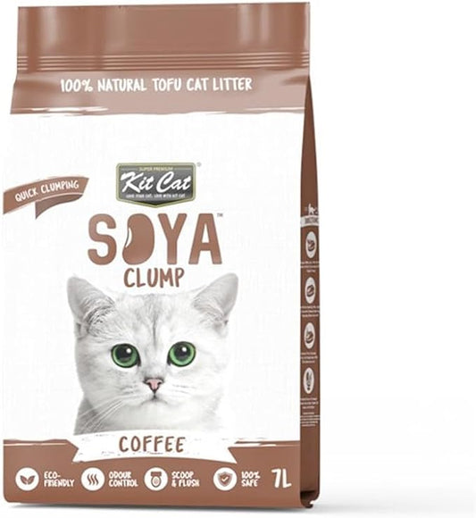 Kit Cat Soya Clump Soybean Litter - Coffee 7L