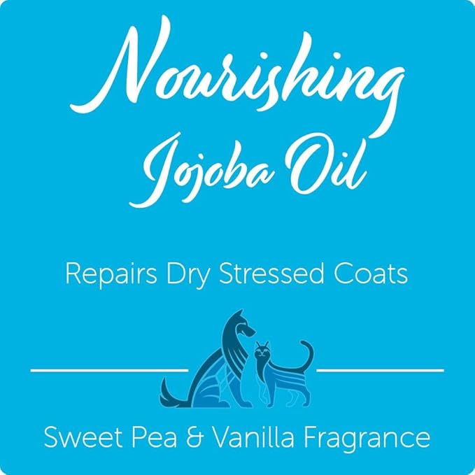 Nootie-Jojoba Oil Pet Shampoo 16Oz,Sweet Pea & Vanilla, 16-Ounce Dog Shampoo & Cat Shampoo Pet Grooming
