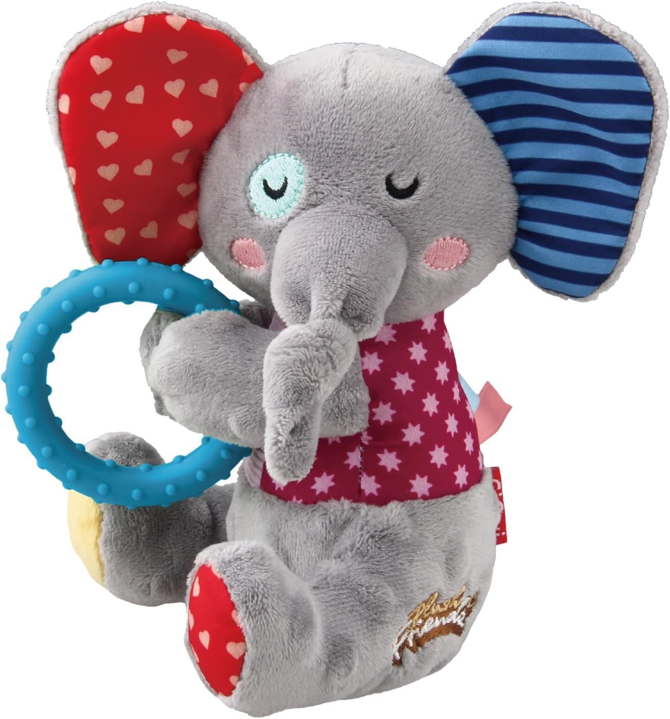 Elephant plush friends w squakern& TRP ring