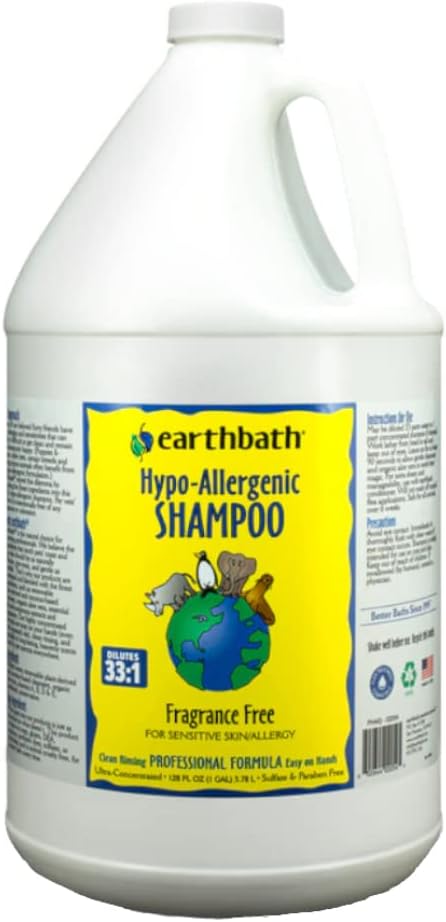 Earthbath Hypo Allergenic Pet Shampoo, 3.78 Litre