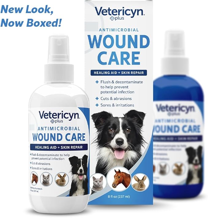 Vetericyn Plus Antimicrobial All Animal Wound & Skin Care 8oz