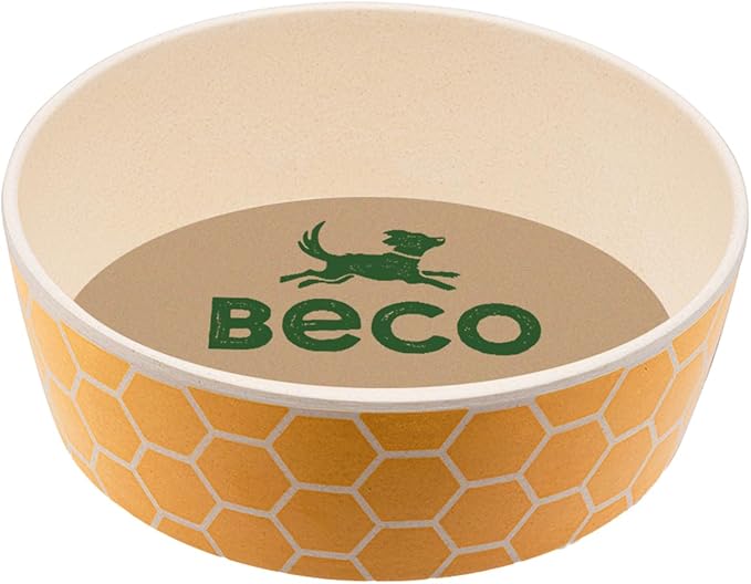 Beco Bamboo Printed Bowl Save the Bees for Dogs Small