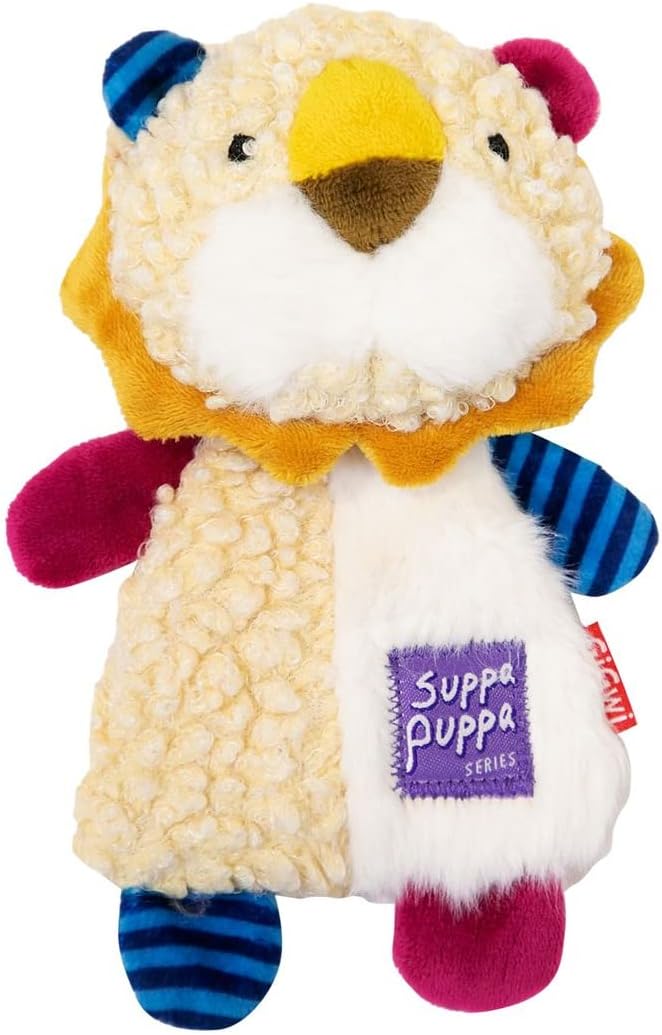 dogtoy GiGwi Suppa Puppa Dog Toy Lion Squeaker / Crincle inside