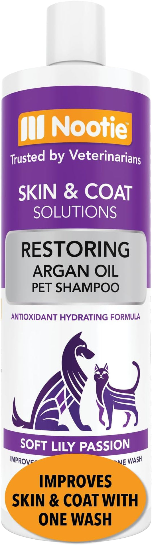 Nootie Soft Lilly Passion Restoring Argon Oil Pet Shampoo, 16 Oz Dog Shampoo & Cat Shampoo Pet Grooming