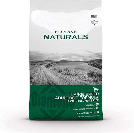 DIAMOND NATURALS Chicken and Rice Formula Dry Food for Large Breed Dogs 15 kg