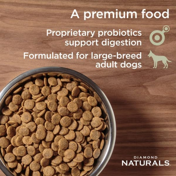 DIAMOND NATURALS Chicken and Rice Formula Dry Food for Large Breed Dogs 15 kg