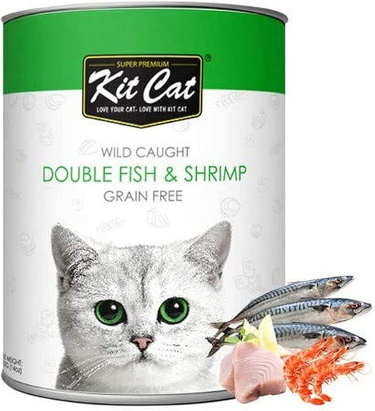 Kit Cat Wild Caught Double Fish & Shrimp 400g