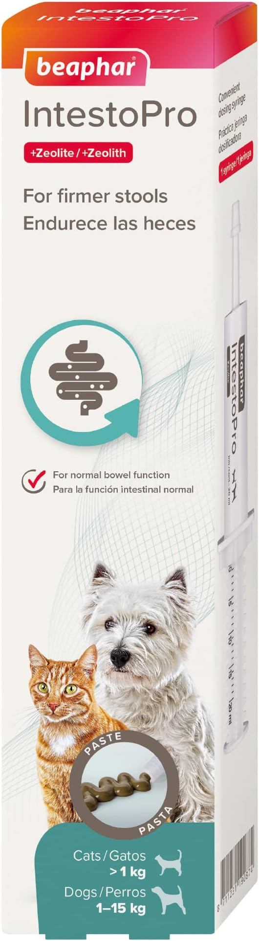 Beaphar IntestoPro Anti Diarrhea Paste Syringe Small Dog & Cat 20ml